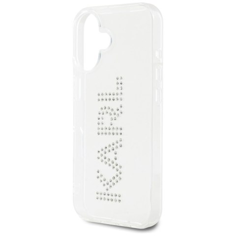 Karl Lagerfeld Nakładka HC IML Rhinestones Logo do iPhone 16 Przezroczysta