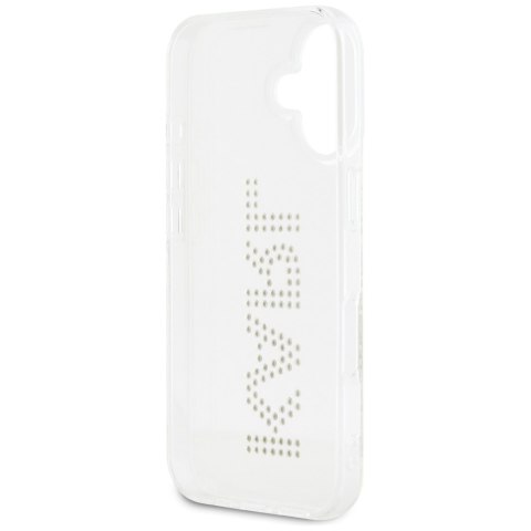Karl Lagerfeld Nakładka HC IML Rhinestones Logo do iPhone 16 Przezroczysta