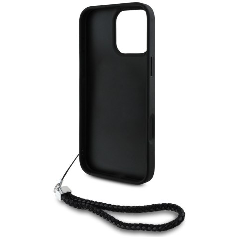 Karl Lagerfeld Nakładka HC Quilted PU Initial Logo & Chain Strap do iPhone 16 Pro Max Czarna