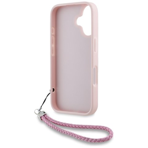 Karl Lagerfeld Nakładka HC Quilted PU Initial Logo & Chain Strap do iPhone 16 Różowa