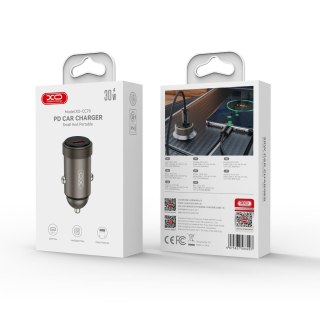 XO ładowarka samochodowa CC70 PD 30W 1x USB-C czarna