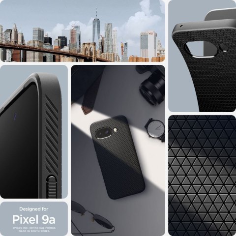 Spigen Nakładka Liquid Air do Google Pixel 9a Matowa Czarna