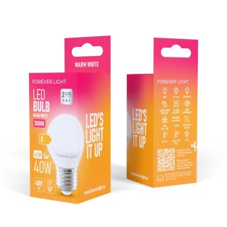 Forever Light Żarówka LED E27 G45 4.2W 480lm 3000K klasa E