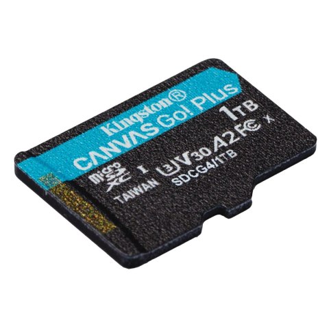 Kingston karta pamięci 1TB microSDXC Canvas Go Plus Gen4 200MB/s A2 U3 V30 + adapter