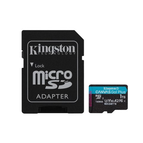 Kingston karta pamięci 1TB microSDXC Canvas Go Plus Gen4 200MB/s A2 U3 V30 + adapter