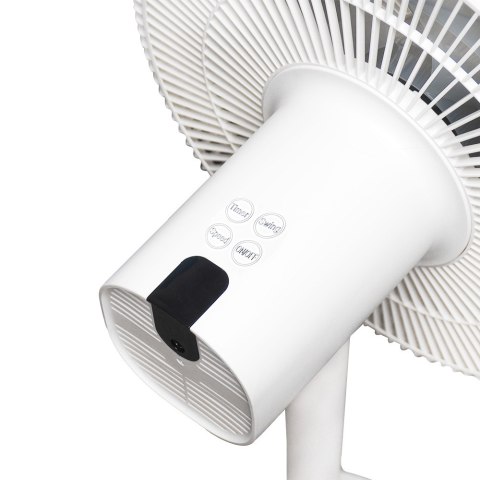 Wentylator stojący WT112 45W 12" cyfrowy wyświetlacz, pilot, oscylacja, biały