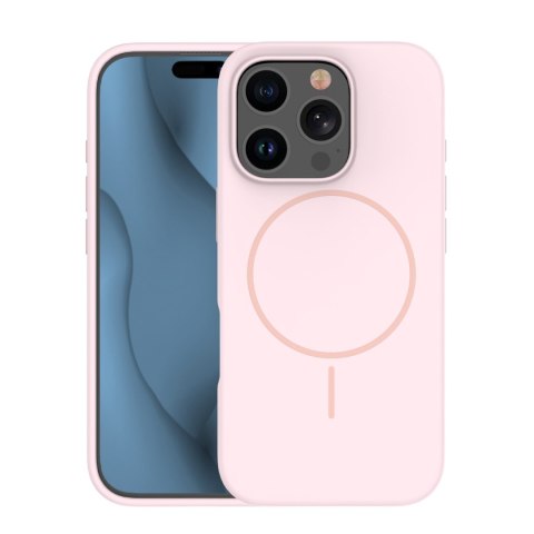 Nakładka Silicone Thin Mag do iPhone 17 Pro 6,3" jasnoróżowa