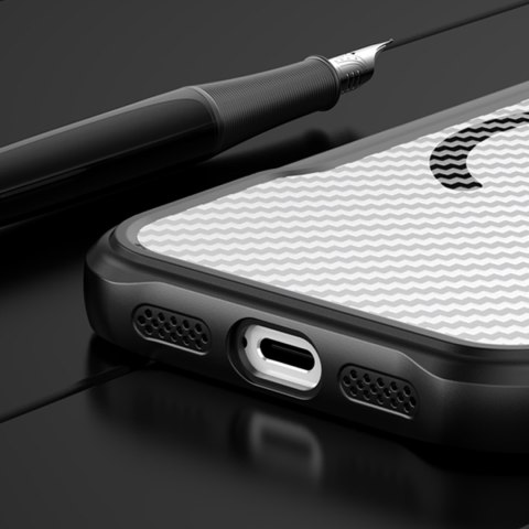 Nakładka Defender Carbon Mag do iPhone 17 Pro 6,3" czarna