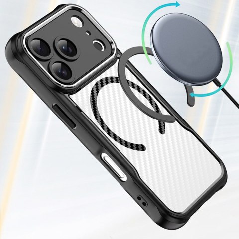 Nakładka Defender Carbon Mag do iPhone 17 Pro Max 6,9" czarna