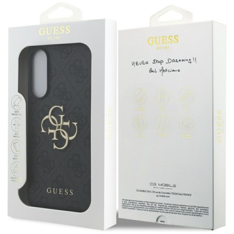 Guess nakładka do Samsung Galaxy S25 Edge GUESS HC 4G PU big logo czarna