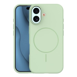 Nakładka Silicone Thin Mag do iPhone 17 6,3" zielony