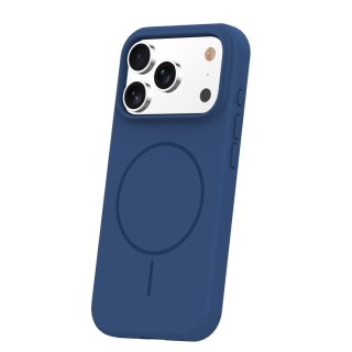 Nakładka Silicone Thin Mag do iPhone 17 Pro 6,3" granatowy