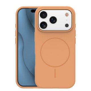 Nakładka Silicone Thin Mag do iPhone 17 Pro 6,3" pomarańczowy