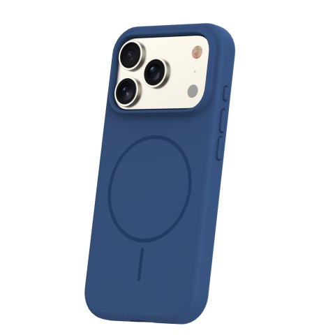 Nakładka Silicone Thin Mag do iPhone 17 Pro Max 6,9" granatowy