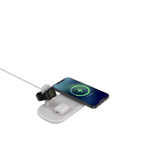 Devia ładowarka indukcyjna 3w1 Smart 15W biała