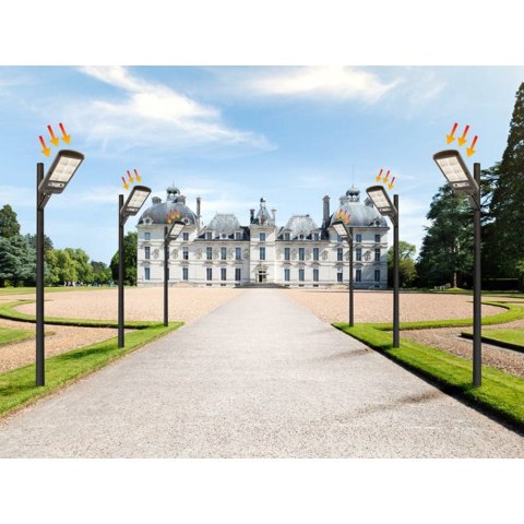 Lampa solarna LTC 120-LED SMD 24W 1800lm 1800mAh + pilot