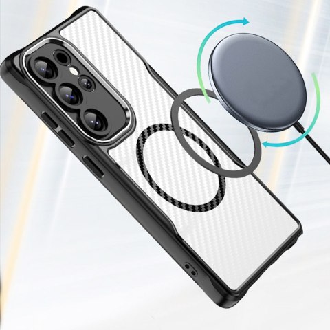 Nakładka Defender Carbon Mag do Samsung Galaxy S25 FE czarna