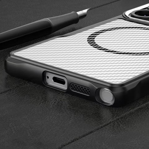 Nakładka Defender Carbon Mag do Samsung Galaxy S25 FE czarna