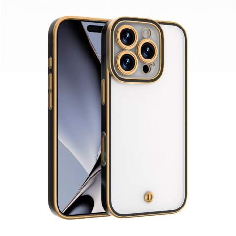Nakładka Silky Gold do iPhone 15 6,1" czarna