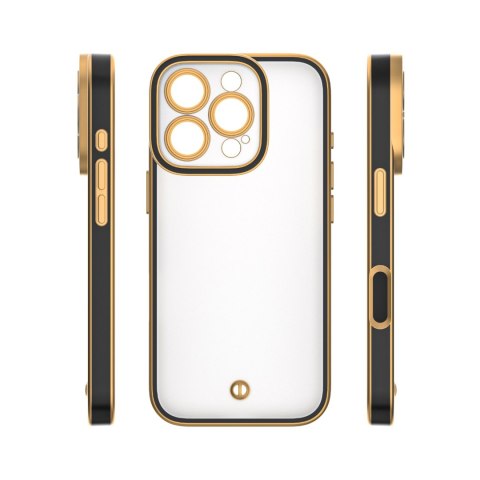 Nakładka Silky Gold do iPhone 15 6,1" czarna