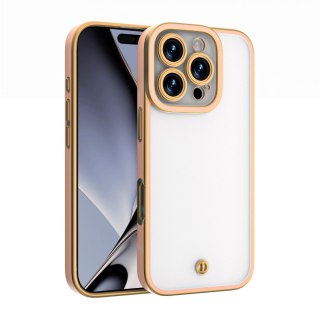 Nakładka Silky Gold do iPhone 16 Pro Max 6,9" różowa