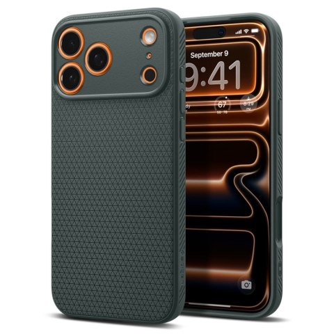 Spigen nakładka Liquid Air do iPhone 17 Pro Max zielona