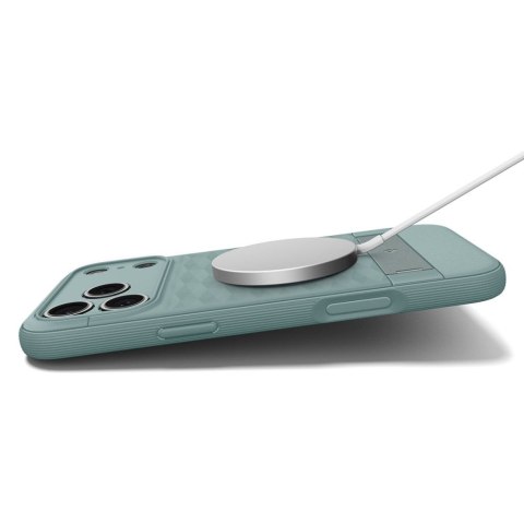 Spigen nakładka Parallax "S" Mag Magsafe do iPhone 17 Pro Max zielona