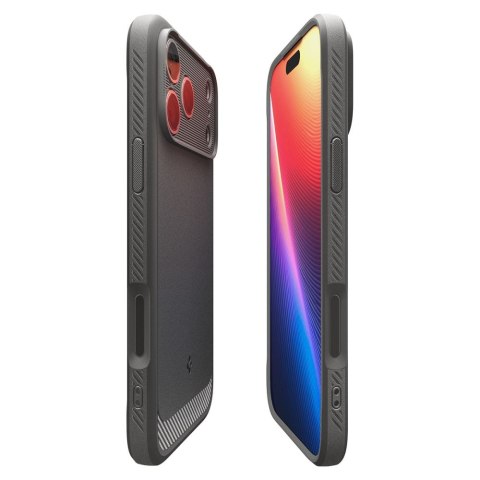 Spigen nakładka Rugged Armor Mag Magsafe do iPhone 17 Pro Max szara