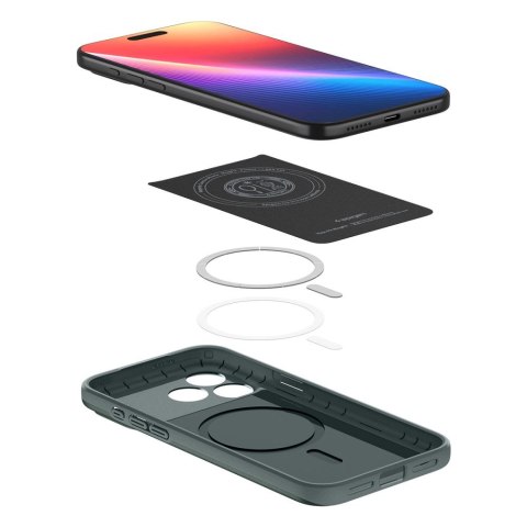 Spigen nakładka Thin Fit Mag Magsafe do iPhone 17 Pro Max zielona