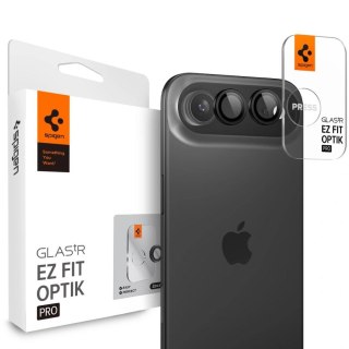 Osłona Aparatu Spigen Optik Pro Glas.Tr "Ez Fit" Camera Protector 2-Pack do iPhone 17 Air czarna