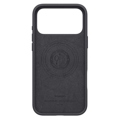 Spigen nakładka Silicone Fit Mag Magsafe do iPhone 17 Pro czarna