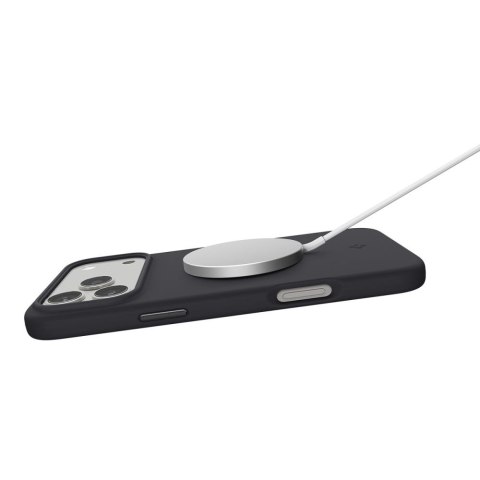 Spigen nakładka Silicone Fit Mag Magsafe do iPhone 17 Pro czarna
