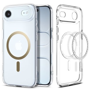 Spigen nakładka Ultra Hybrid Mag Magsafe do iPhone 17 Air Clear/złota
