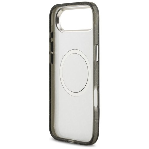 Karl Lagerfeld nakładka Magsafe IML glitter case metal camera frame and buttons Karl and Choupette heads on KL repeated logo do 