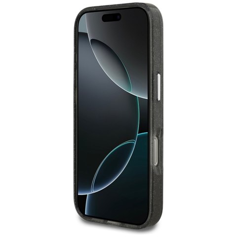 Karl Lagerfeld nakładka Magsafe IML glitter case metal camera frame and buttons Karl and Choupette heads on KL repeated logo do 