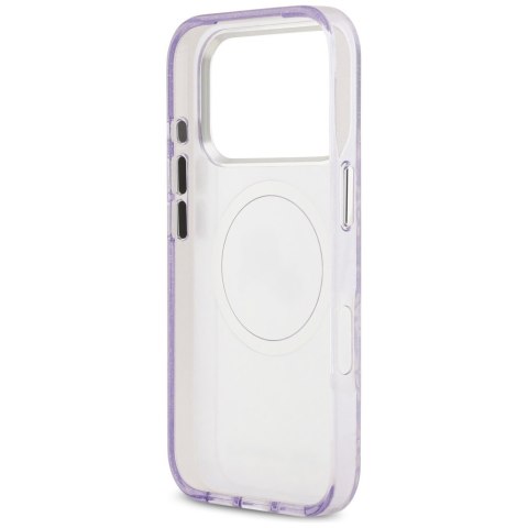 Karl Lagerfeld nakładka Magsafe IML glitter case metal camera frame and buttons Karl and Choupette heads on KL repeated logo do 