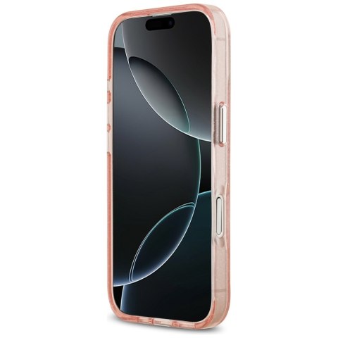 Karl Lagerfeld nakładka Magsafe IML glitter case metal camera frame and buttons Karl and Choupette heads on KL repeated logo do 