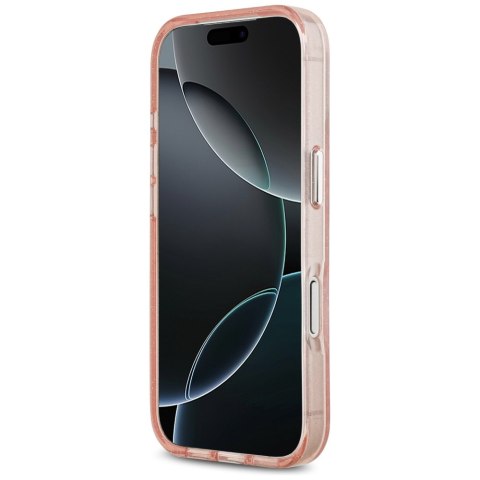 Karl Lagerfeld nakładka Magsafe IML glitter case metal camera frame and buttons Karl and Choupette heads on KL repeated logo do 