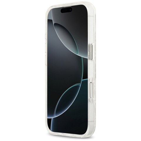 Karl Lagerfeld nakładka Magsafe IML glitter case metal camera frame and buttons Karl and Choupette heads on KL repeated logo do 