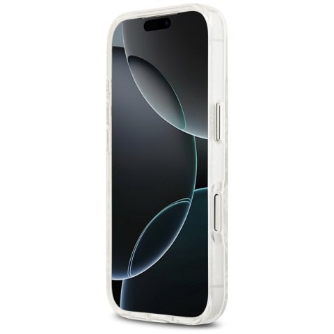 Karl Lagerfeld nakładka Magsafe IML glitter case metal camera frame and buttons Karl and Choupette heads on KL repeated logo do 