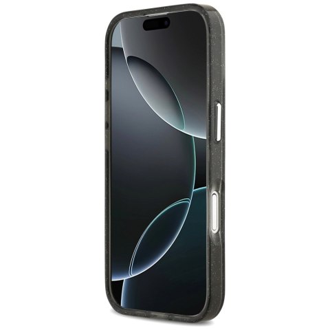 Karl Lagerfeld nakładka Magsafe IML glitter case metal camera frame and buttons Karl and Choupette sketch logo do iPhone 17 tran