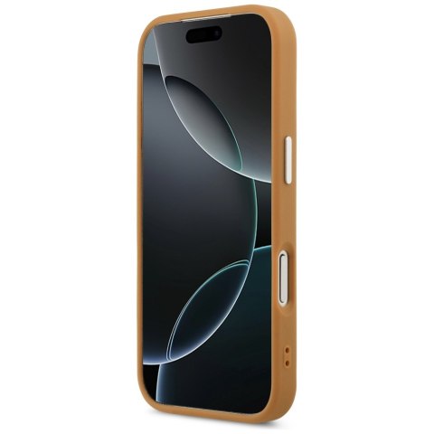 Karl Lagerfeld nakładka Magsafe PU case with Karl round point logo metal camera buttons and logo do iPhone 17 Pro Max brązowa