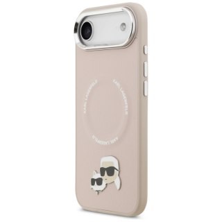 Karl Lagerfeld nakładka Magsafe PU case with Karl&Choupette heads pins logo and metal camera buttons do iPhone 17 Air beżowa