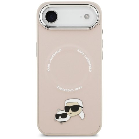 Karl Lagerfeld nakładka Magsafe PU case with Karl&Choupette heads pins logo and metal camera buttons do iPhone 17 Air beżowa