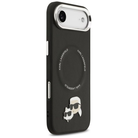 Karl Lagerfeld nakładka Magsafe PU case with Karl&Choupette heads pins logo and metal camera buttons do iPhone 17 Air czarna