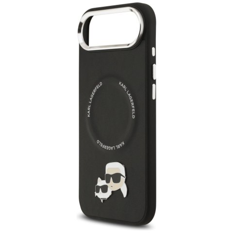 Karl Lagerfeld nakładka Magsafe PU case with Karl&Choupette heads pins logo and metal camera buttons do iPhone 17 Air czarna