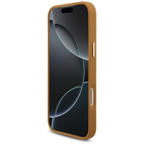 Karl Lagerfeld nakładka PU leather case with Karl script logo and metal camera buttons do iPhone 17 Pro Max różowa