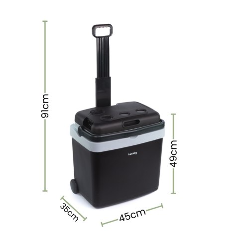 Huslog Lodówka turystyczna na kółkach 33L