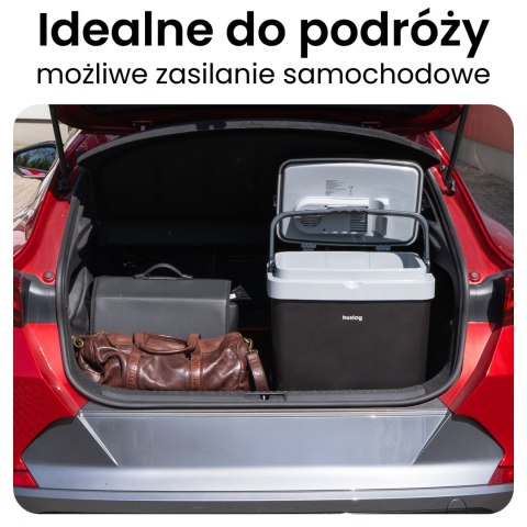 Huslog Lodówka turystyczna na kółkach 33L