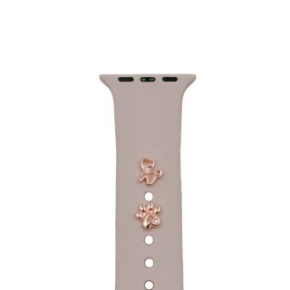 Pin Charms zestaw do paska do zegarka kot różowo złoto